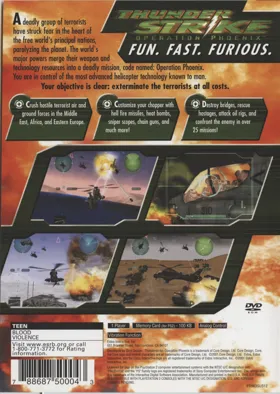 Thunder Strike - Operation Phoenix box cover back